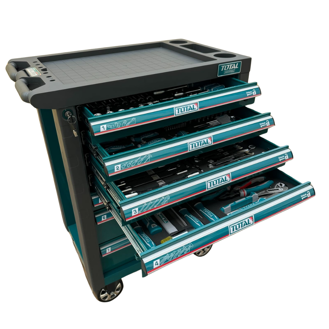 TOTAL Toolbox/ Trolley 328Pc