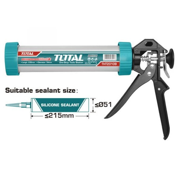 ALUMINIUM CAULKING GUN 9" TOTAL