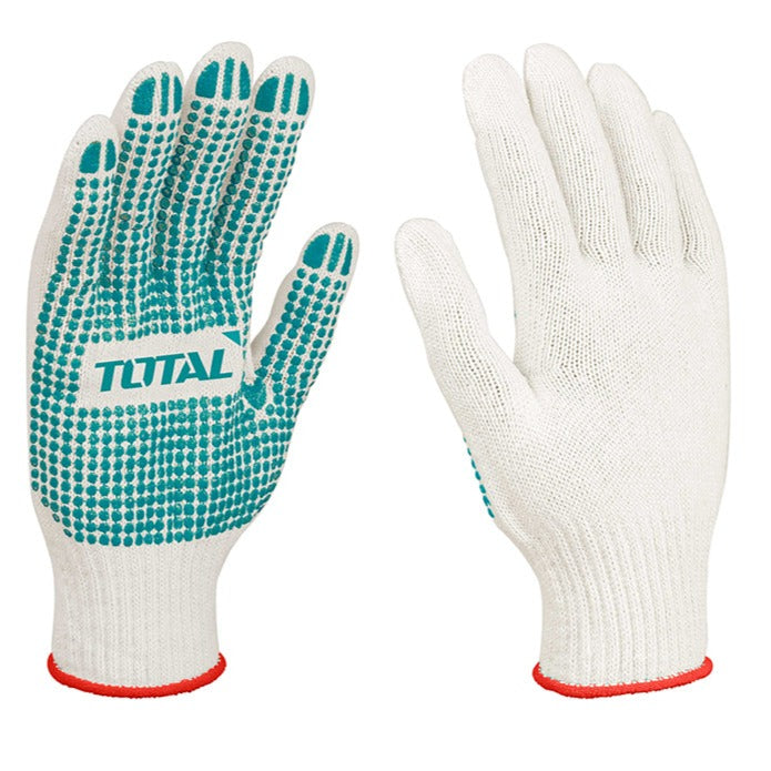 KNITTED & PVC DOTS GLOVES TOTAL