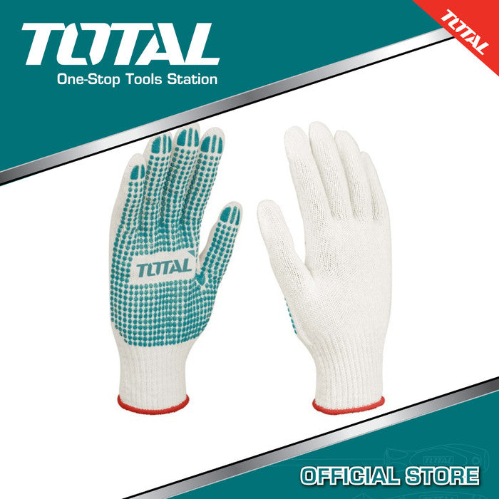 KNITTED & PVC DOTS GLOVES TOTAL