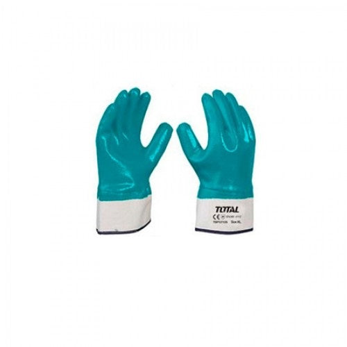 NITRILE GLOVES HEAVY NITRILE FULLY COATED GLOVES TOTAL