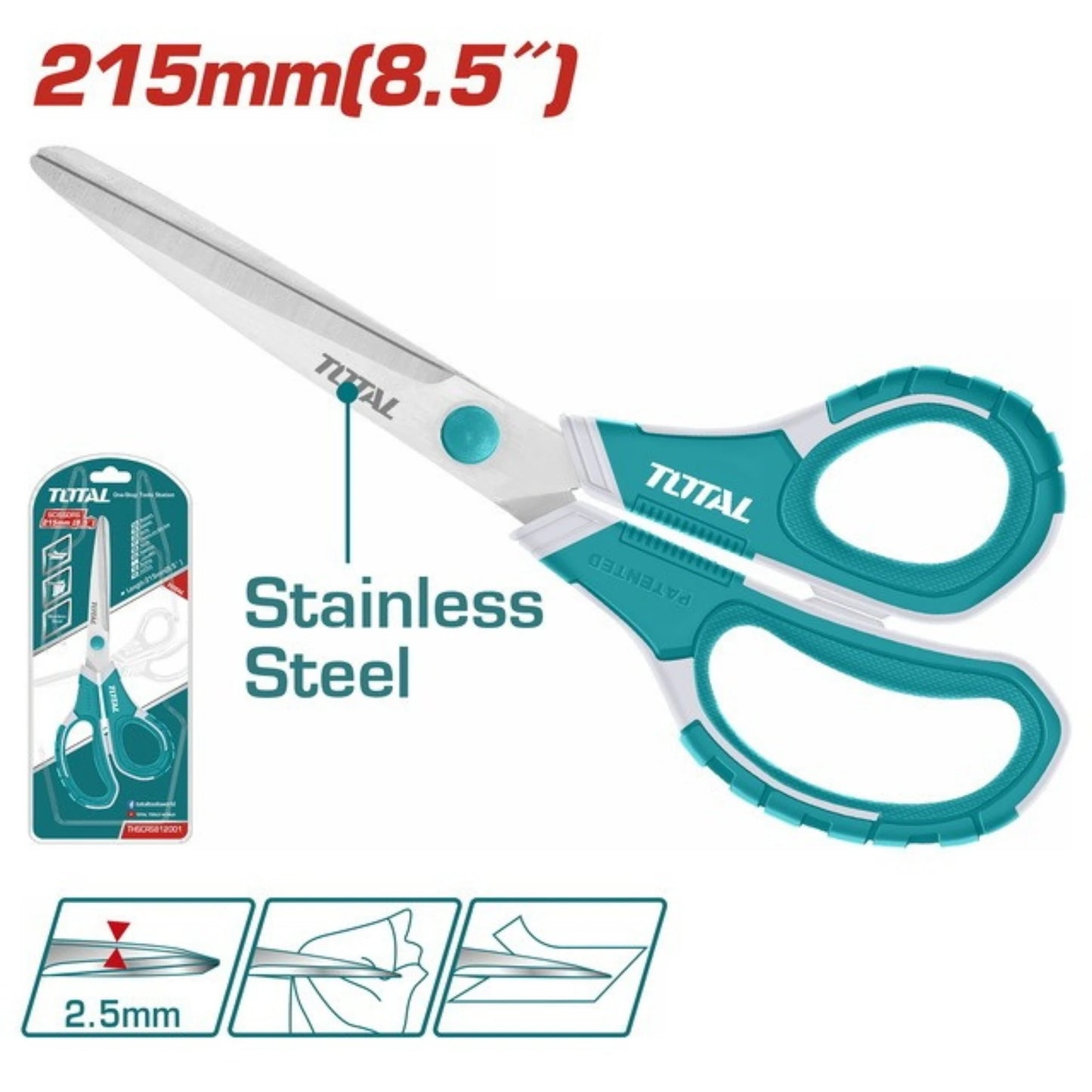 SCISSORS 215MM(8.5") TOTAL