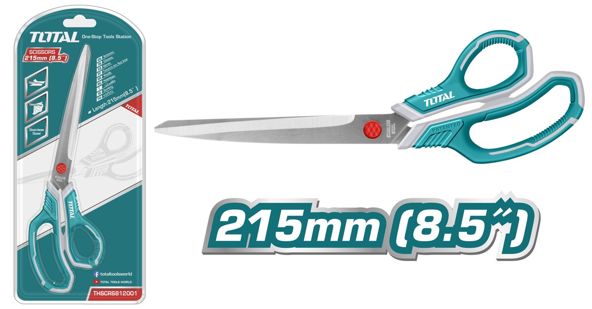 SCISSORS 215MM(8.5") TOTAL