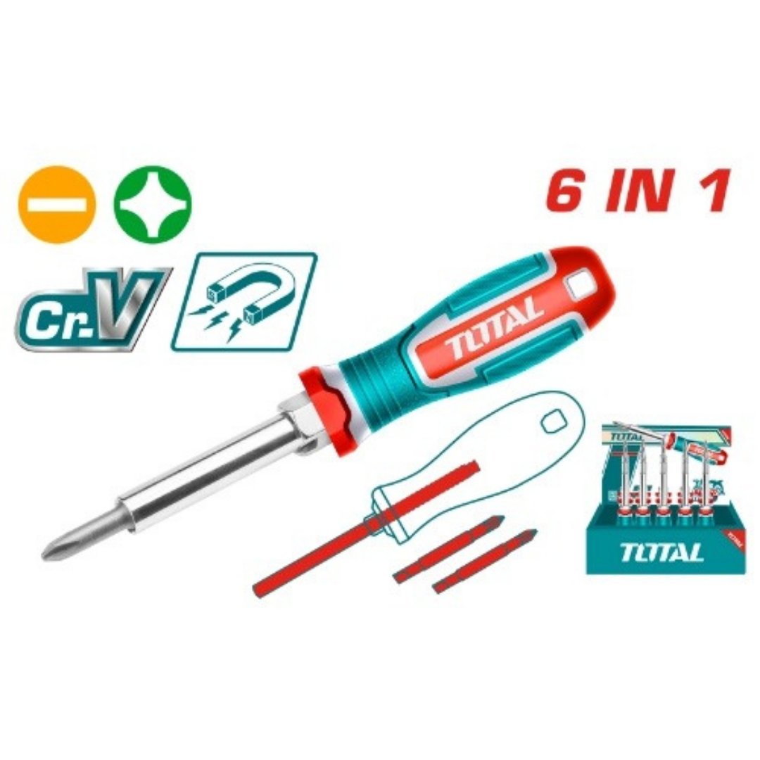 6 IN 1 SCREWDRIVER SET TOTAL