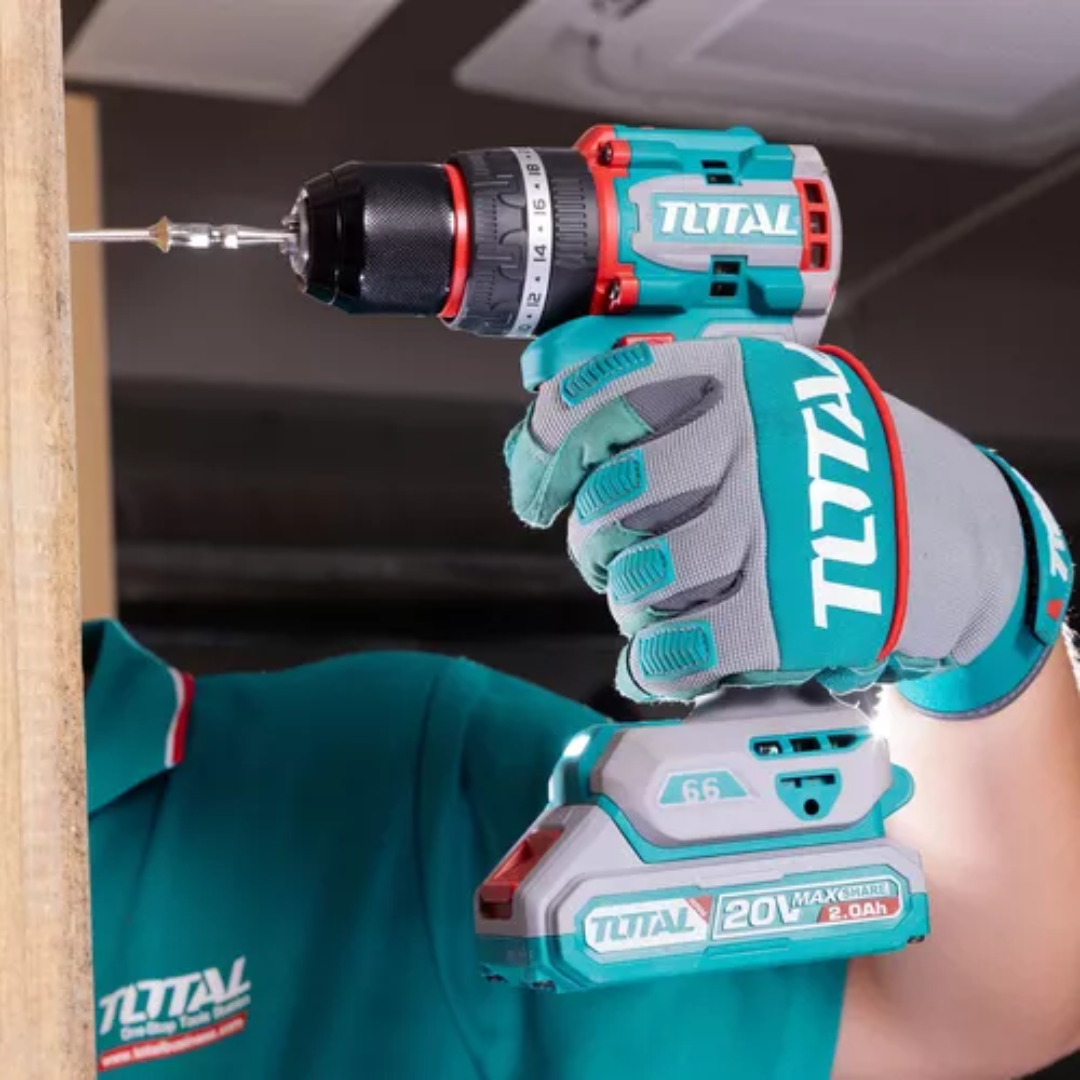 TOTAL 20V DRILL IMPACT 66NM BRUSHLESS CORDLESS KIT