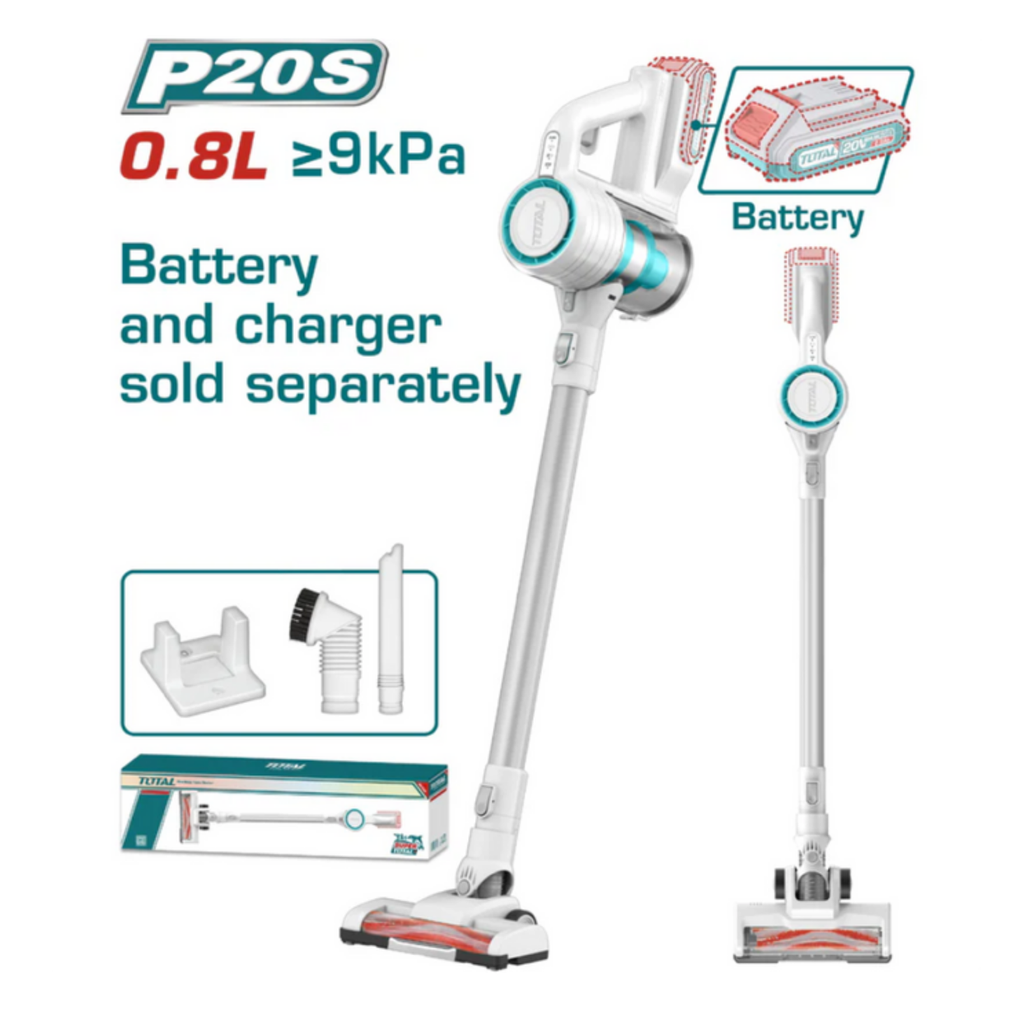 TOTAL 20V Vacuum Cleaner SOLO – TVLI20061