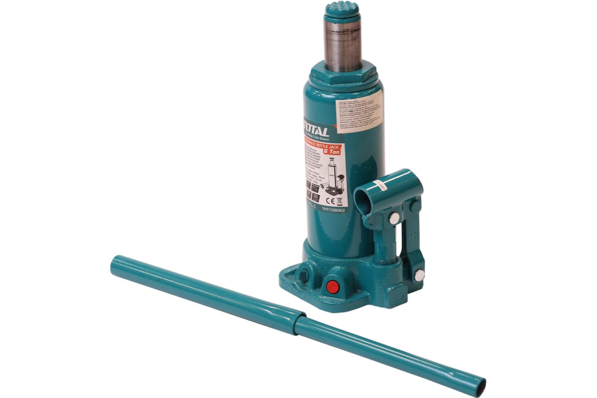 TOTAL 6 TON BOTTLE JACK WITH SAFETY VALVE