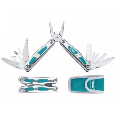 TOTAL FOLDABLE MULTI TOOL WITH RUBBER GRIP