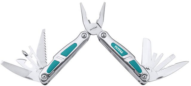 TOTAL FOLDABLE MULTI TOOL WITH RUBBER GRIP