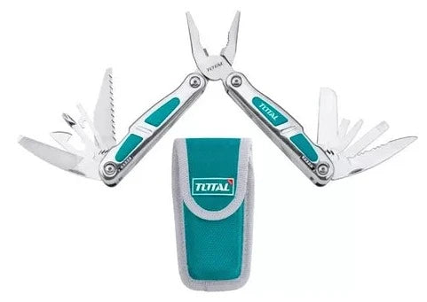 TOTAL FOLDABLE MULTI TOOL WITH RUBBER GRIP