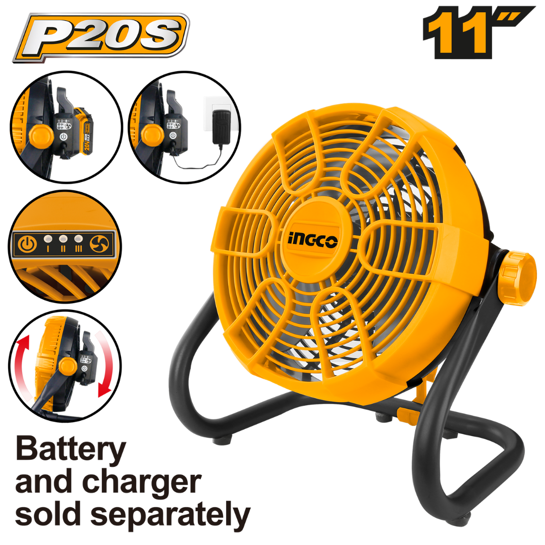 Ingco 20V Lithium-Ion Fan 11" - CFALI2002