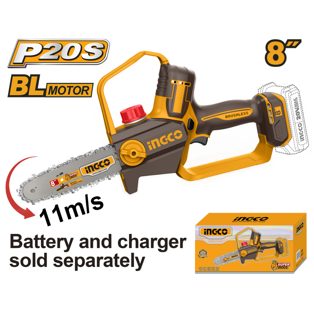 Ingco 20V Lithium-Ion Pruner Saw - CGSLI2088