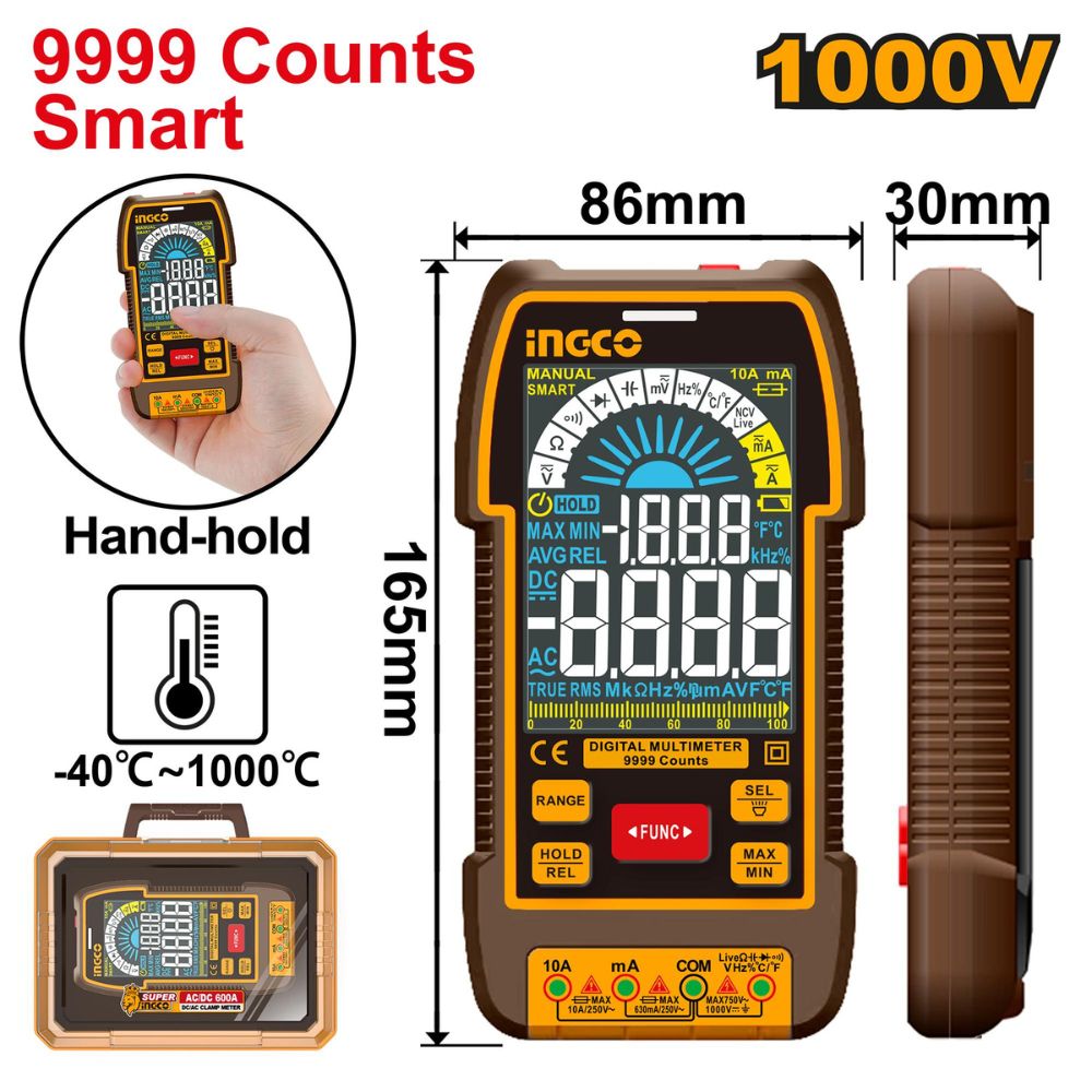 Ingco Digital multimeter auto SMART Function