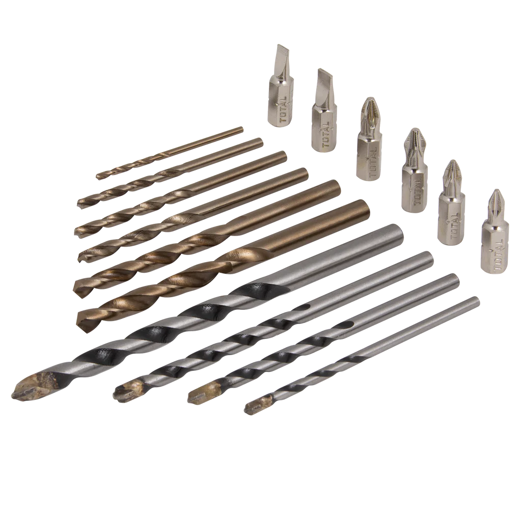 Total Drill and Screwdriver Bits Set 16pcs