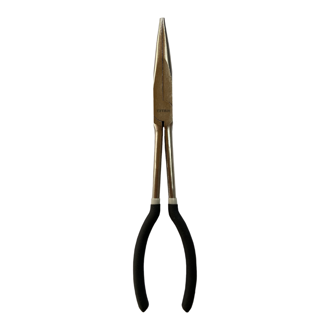 TITAN PLIERS LONG NOSE 275MM DIPPED HANDLE