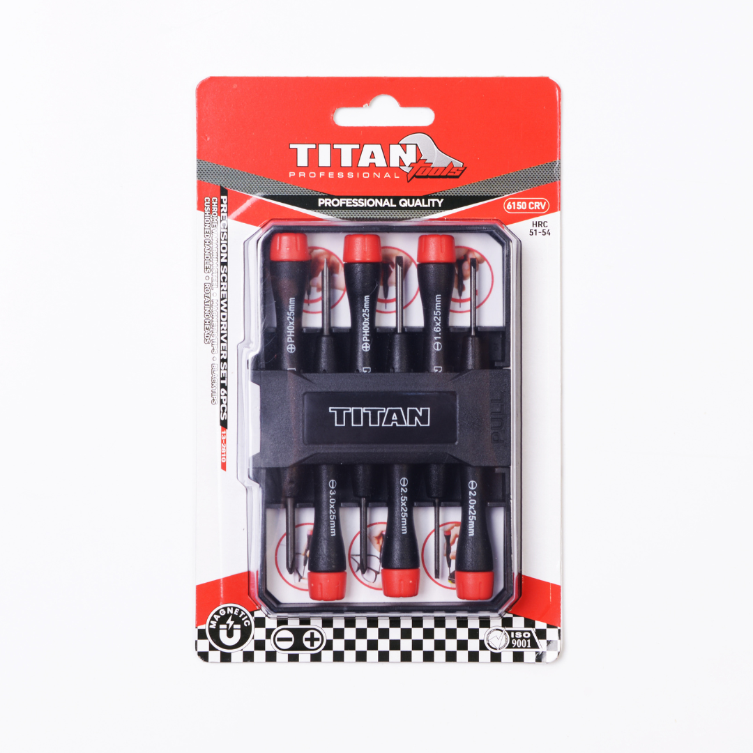 TITAN SET PRECISION SCREWDRIVER 6PC