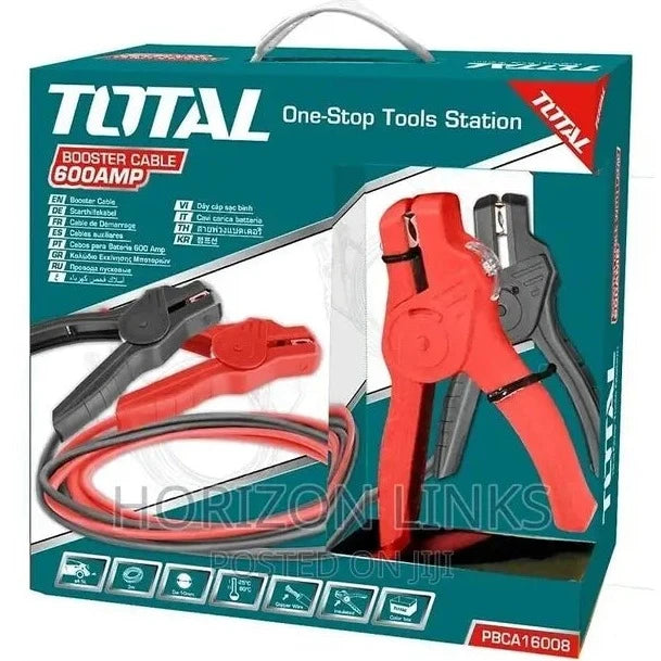 TOTAL BOOSTER CABLES 600AMP X 3M