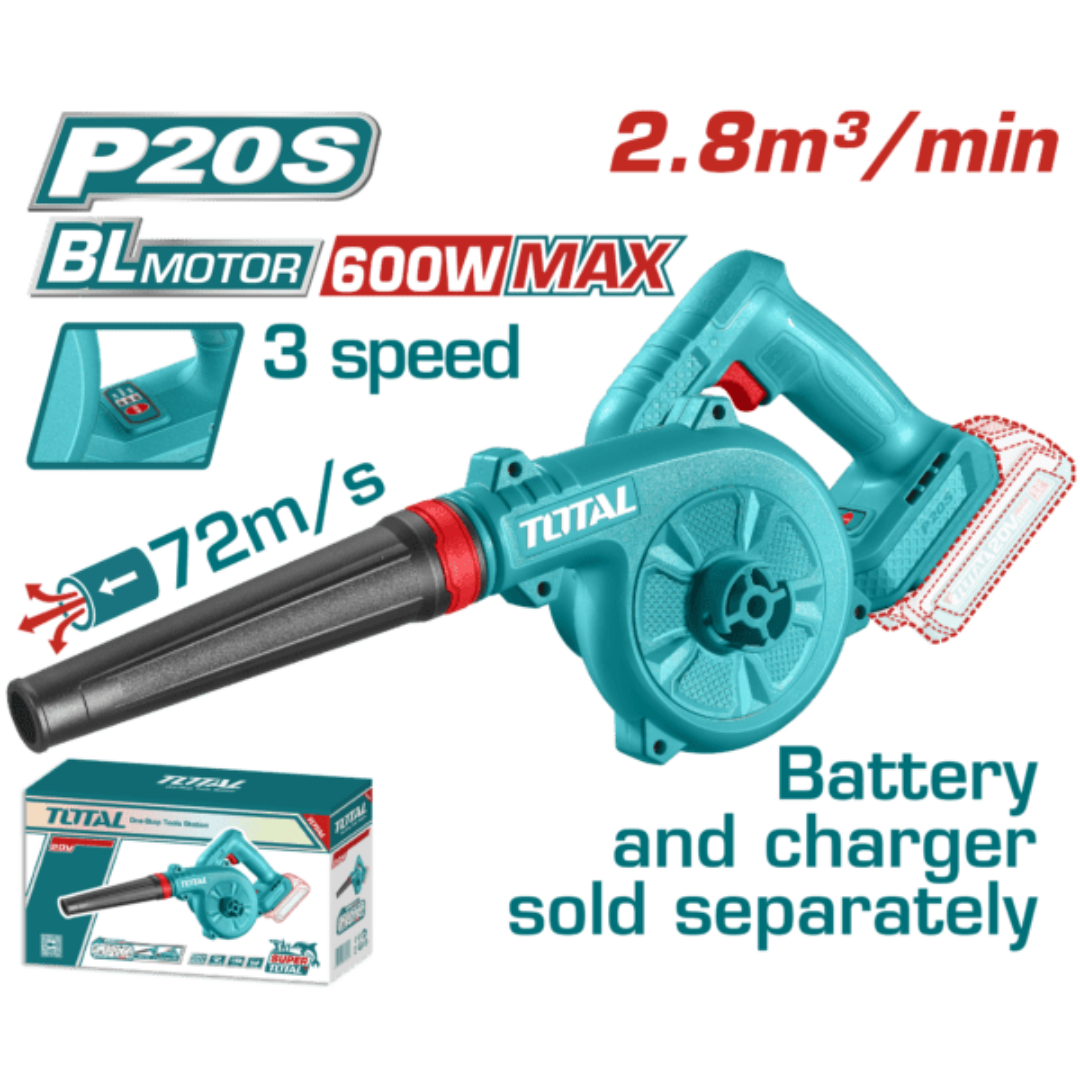 TOTAL 20V Blower 600W B/L SOLO – TABLI2068 – Wheelquip Tools