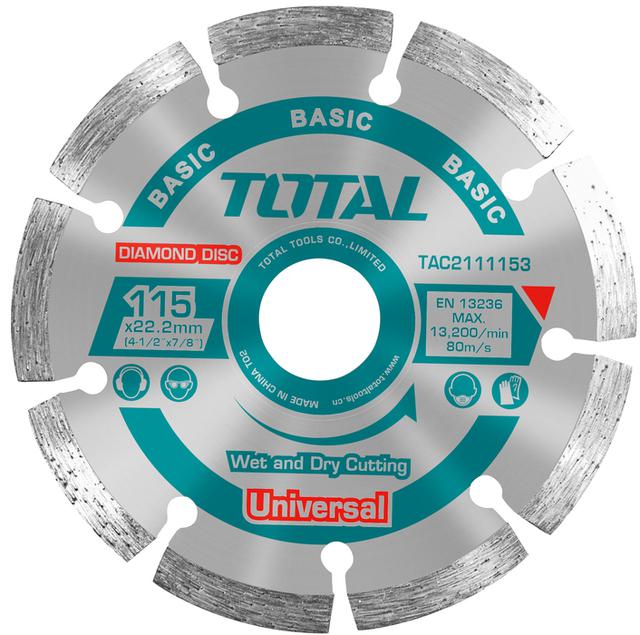 Total Abrasive Diamond Blade 115mm Seg – TAC2111153