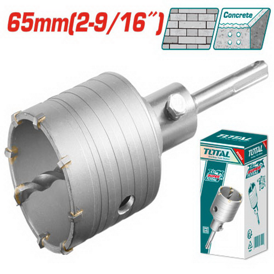 Total Hole Saw Core Bit Tungsten tip 65mm – TAC430651