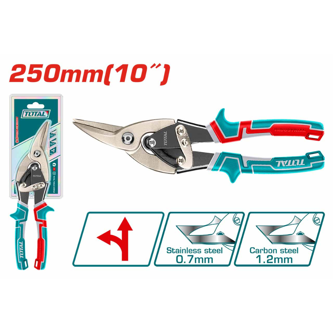 TOTAL 250MM/10" AVIATION PLIER LEFT CUTTING