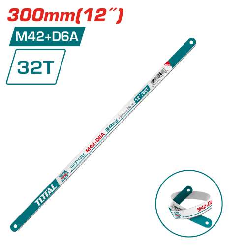 TOTAL 32T BI-METAL HACKSAW BLADE 300mm each - THT571326