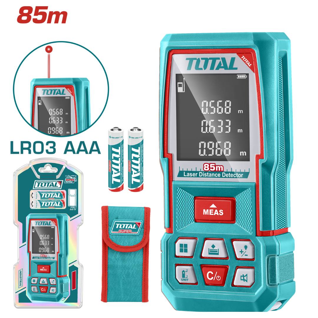 TOTAL Elec Laser Distance Detector 85m – TMT570268