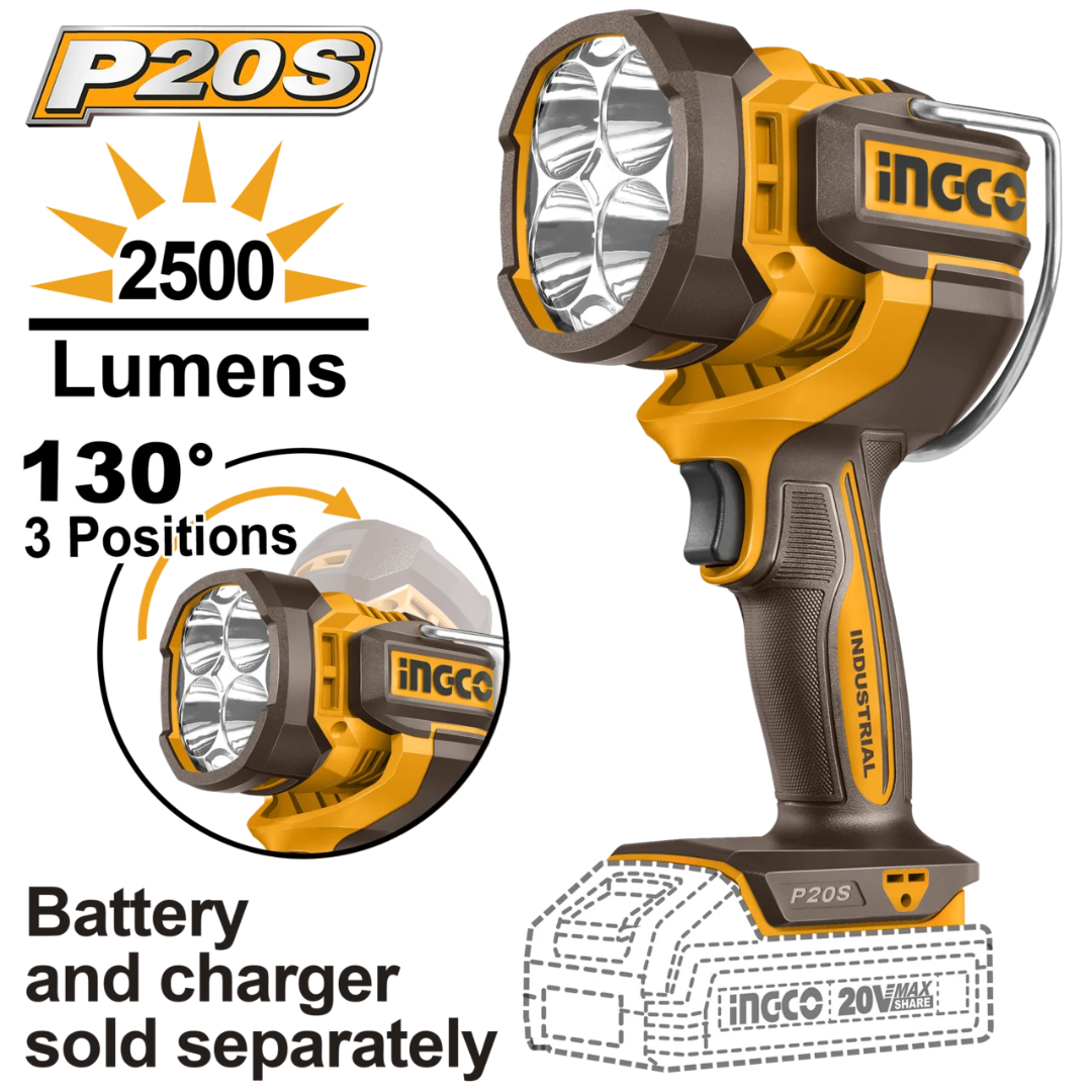 Ingco 20V Lithium-Ion Work Lamp - CWLI20885