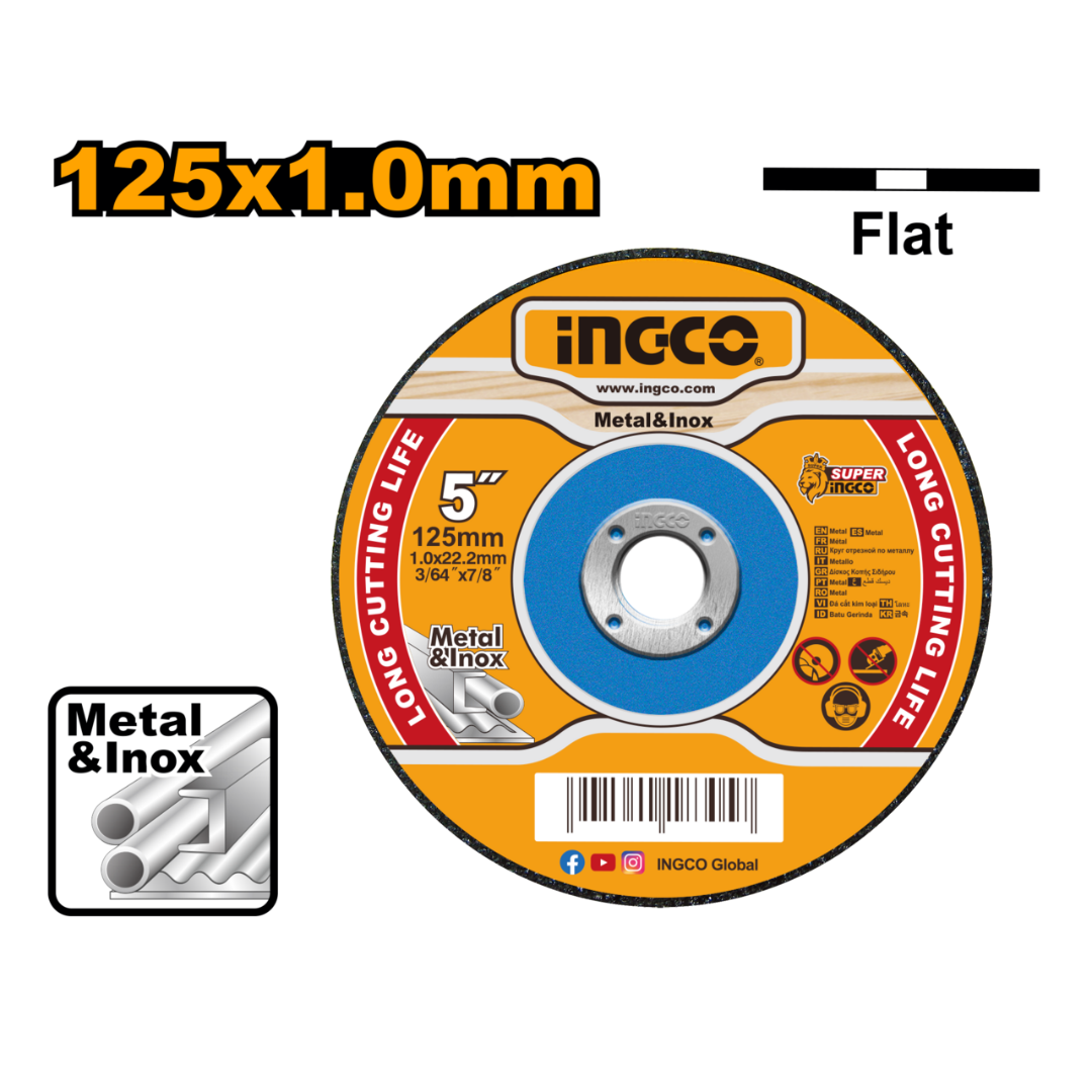 Ingco Abrasive metal cutting disc 125mm - MCD101251