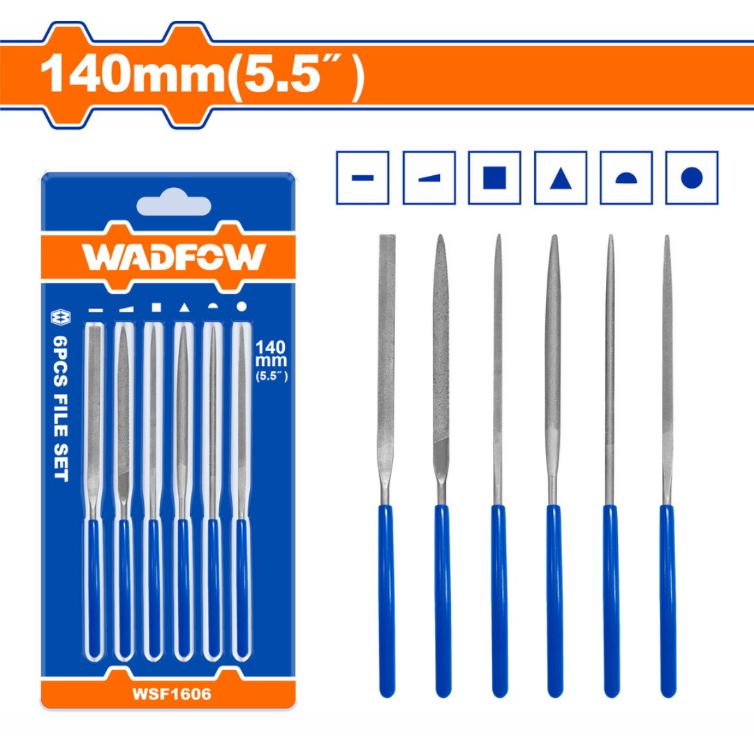 Wadfow 6 Piece file set mini