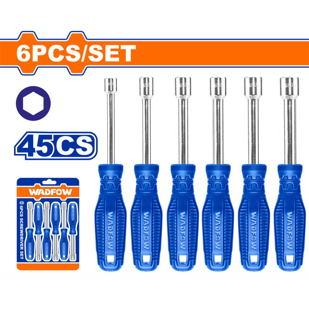 Wadfow 6 Piece Nut screwdriver set