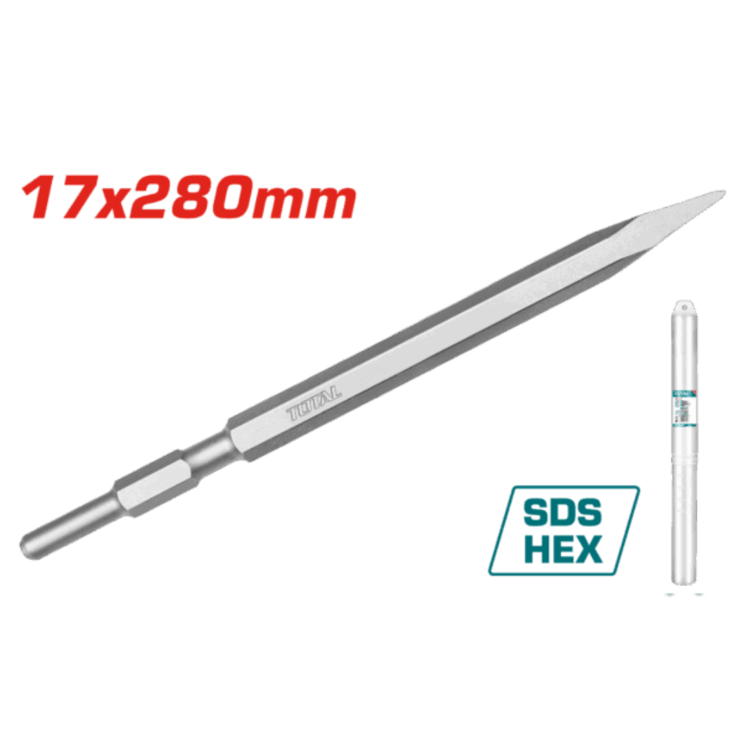 Total Hex Chisel 17x280x22mm Flat – TAC153171