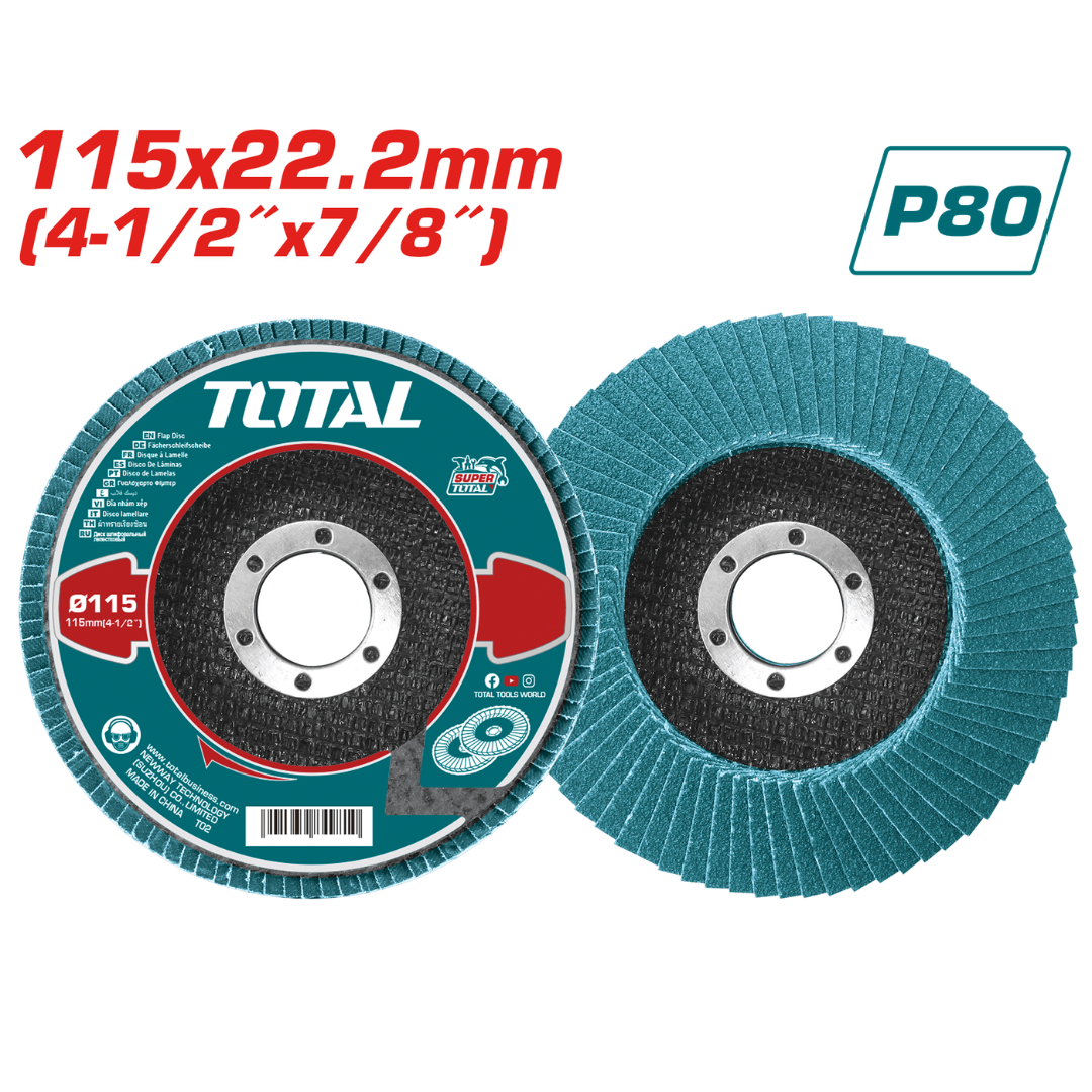 Total Abrasive Flap Disc 115XP80 ZA Blue – TAC641153
