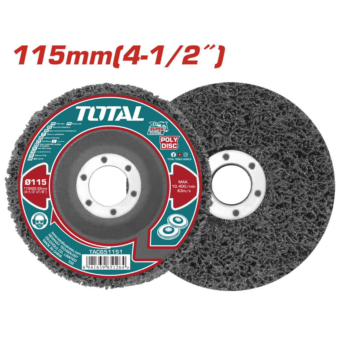 Total Abrasive Poly Strip Disc 115mmX22.22mm – TAC651151