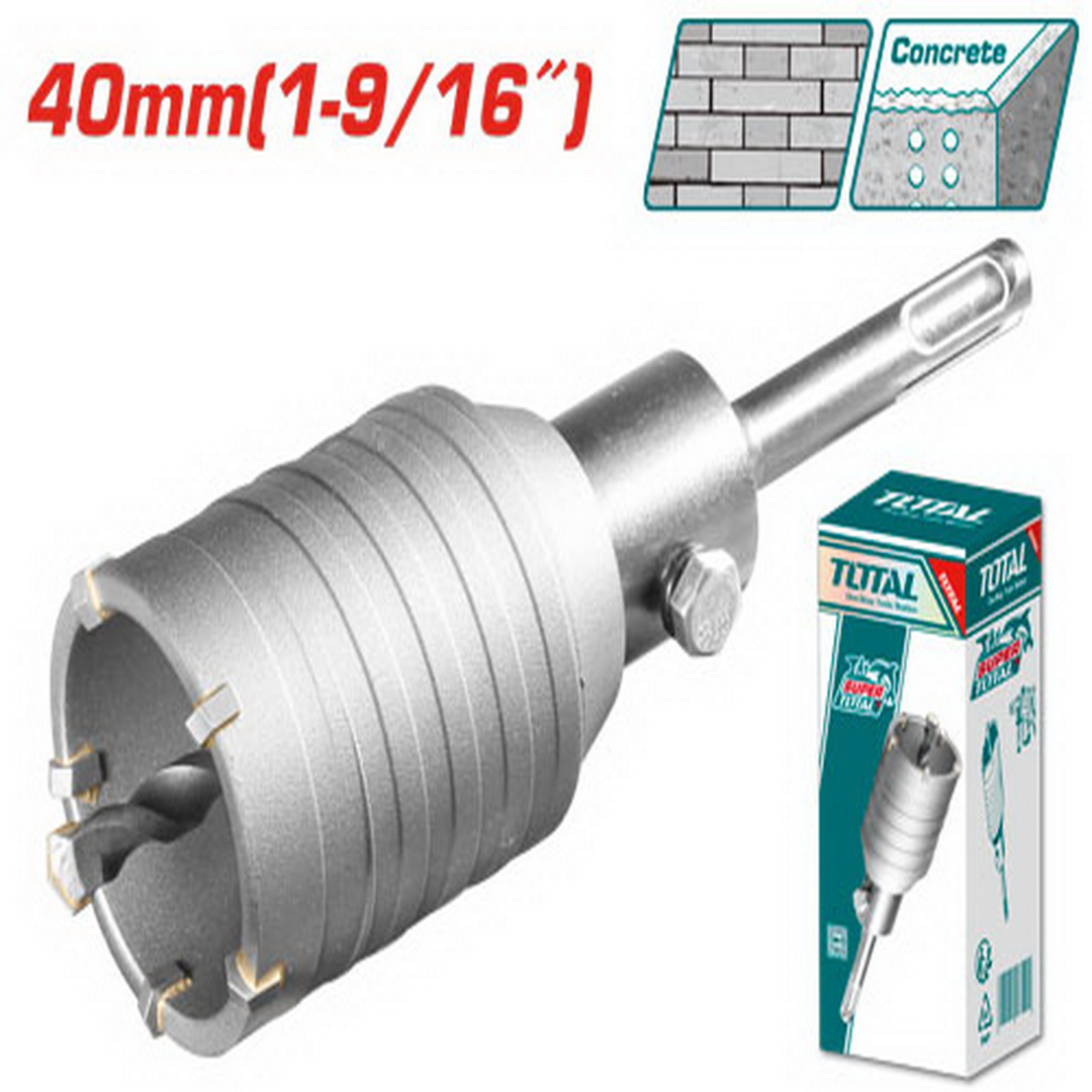 Total Hole Saw Core Bit Tunsten tip 40mm – TAC430401