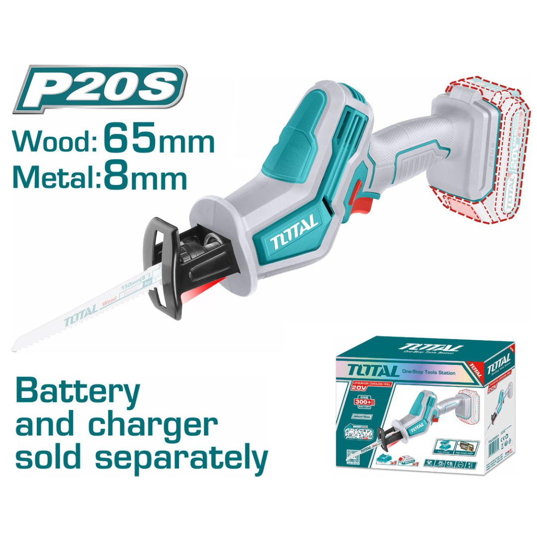 TOTAL 20V Reciprocating Saw MINI SOLO - TRSLI6506