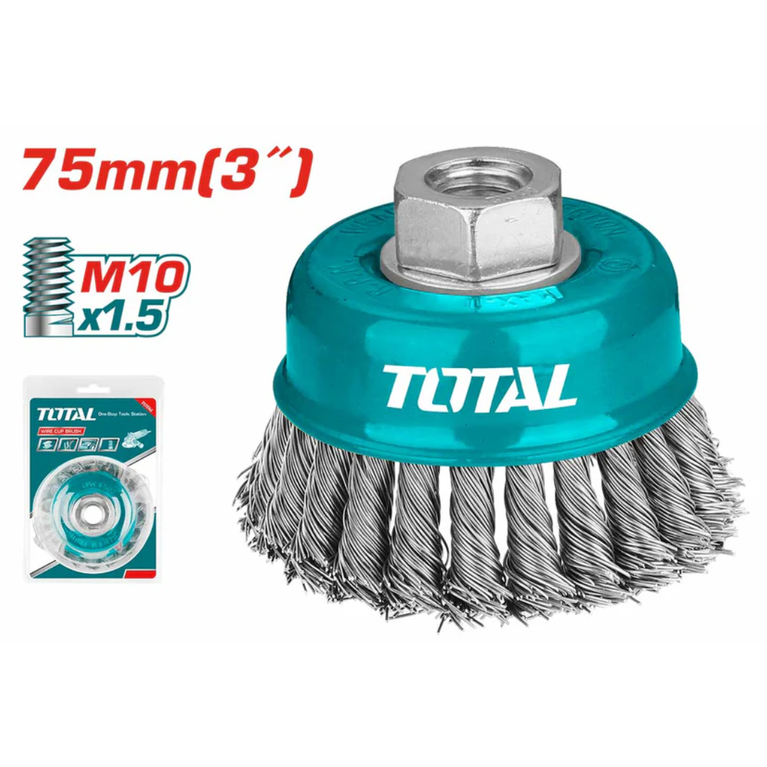 Total wire cup 0.5 wire 75mm - TAC32031