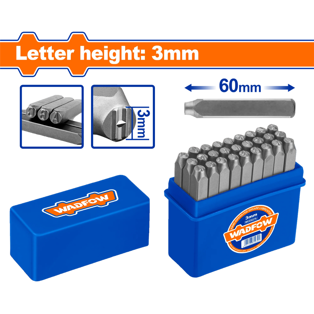 Wadfow Piece Letter punch 3 mm