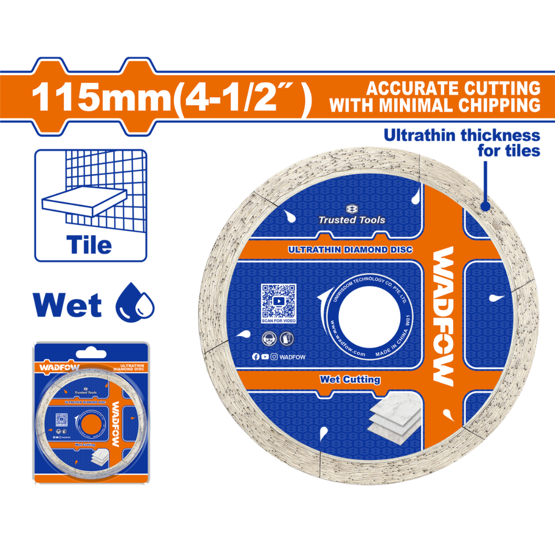 WADFOW DISC TILE CUT WET ULTRA THIN 115MMX22.2MM" - WDC5K02