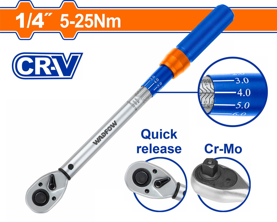 Wadfow Preset torque wrench 5-25Nm