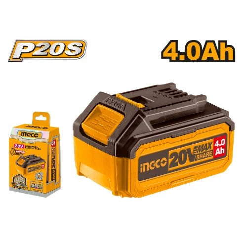 Ingco 20V 4.0Ah Lithium-Ion Battery Pack (P20S)