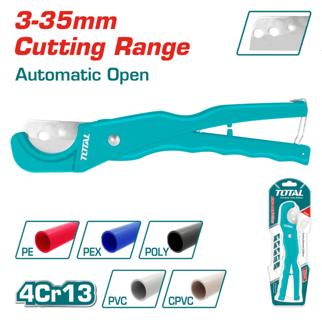 TOTAL PIPE CUTTER 3-35MM CUTTING RANGE - THT53351