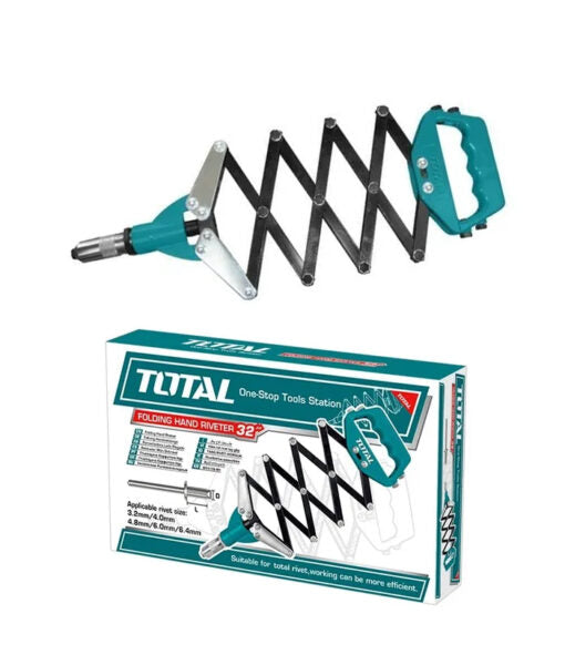 TOTAL LAZY TONG RIVETER 3.2MM - 6.4MM CAPACITY