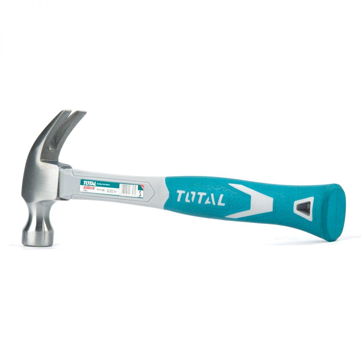 TOTAL CLAW HAMMER 450G/16oz WITH F/G HANDLE