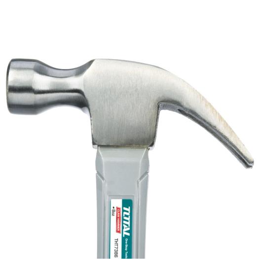 TOTAL CLAW HAMMER 450G/16oz WITH F/G HANDLE