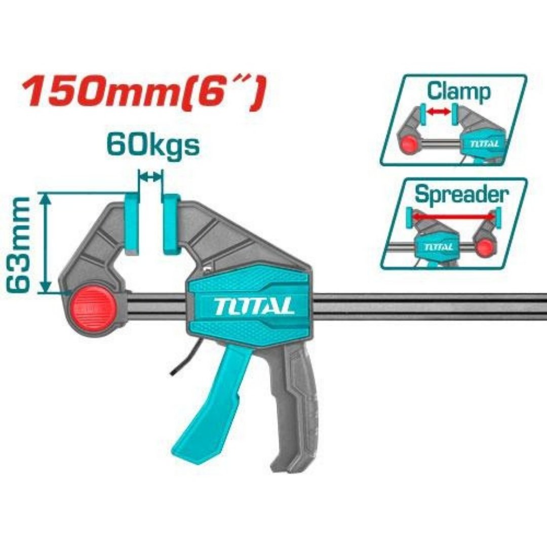 QUICK BAR CLAMP 6" TOTAL