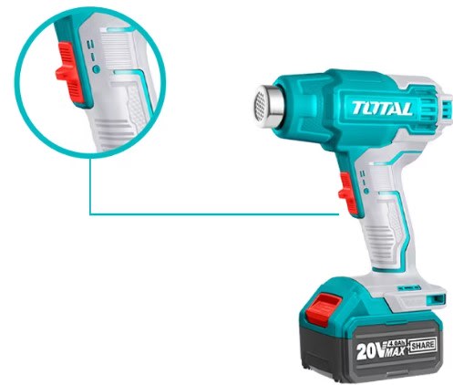 TOTAL HEAT GUN 20V LITHIUM-ION