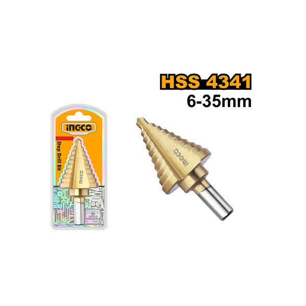 Ingco Step drill bit Size: 6- 35 mm