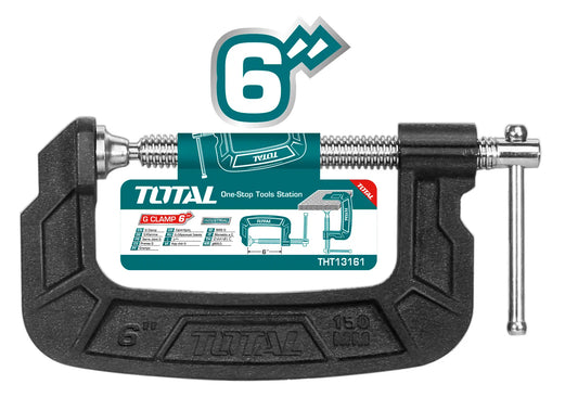 TOTAL 150MM/6" G-CLAMP MALLEABLE CAST IRON - THT13161