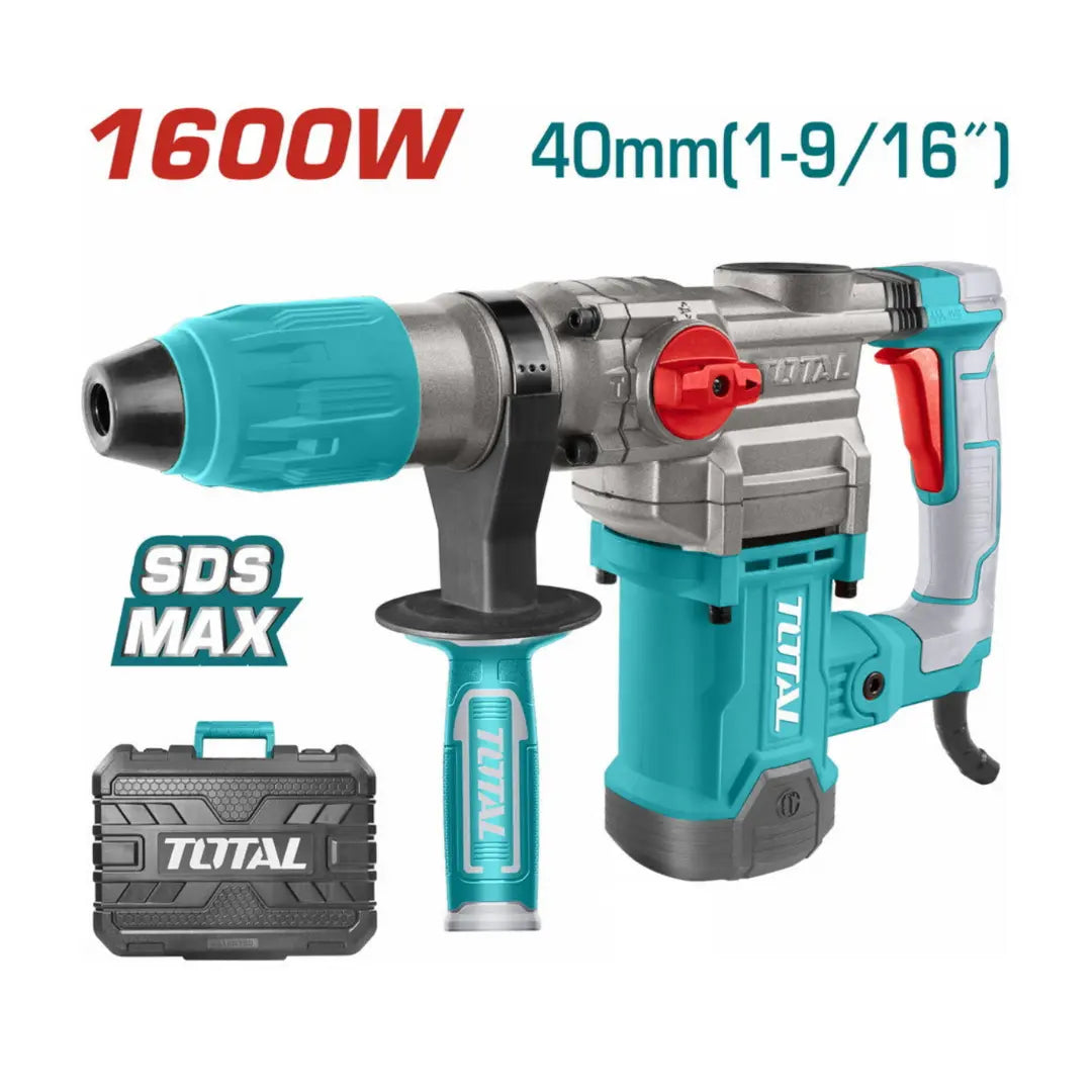TOTAL 220V Rotary hammer 1600w 10J SDS-MAX - TH1163855